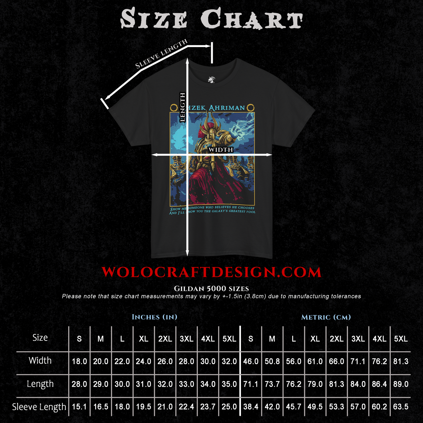 Ahzek Ahriman - Thousand Sons | Back Print T-Shirt