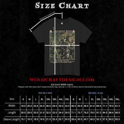 Cadian Shock Troops - Astra Militarum | Back Print T-Shirt