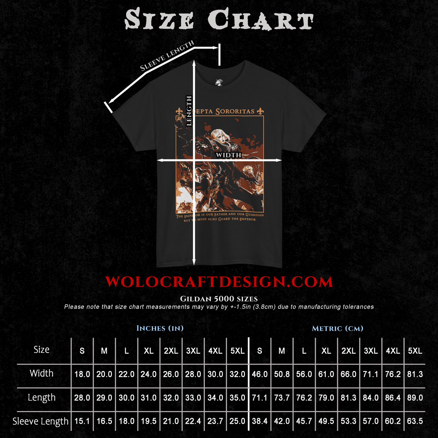 Adepta Sororitas - Sister Of Battle | Back Print T-Shirt