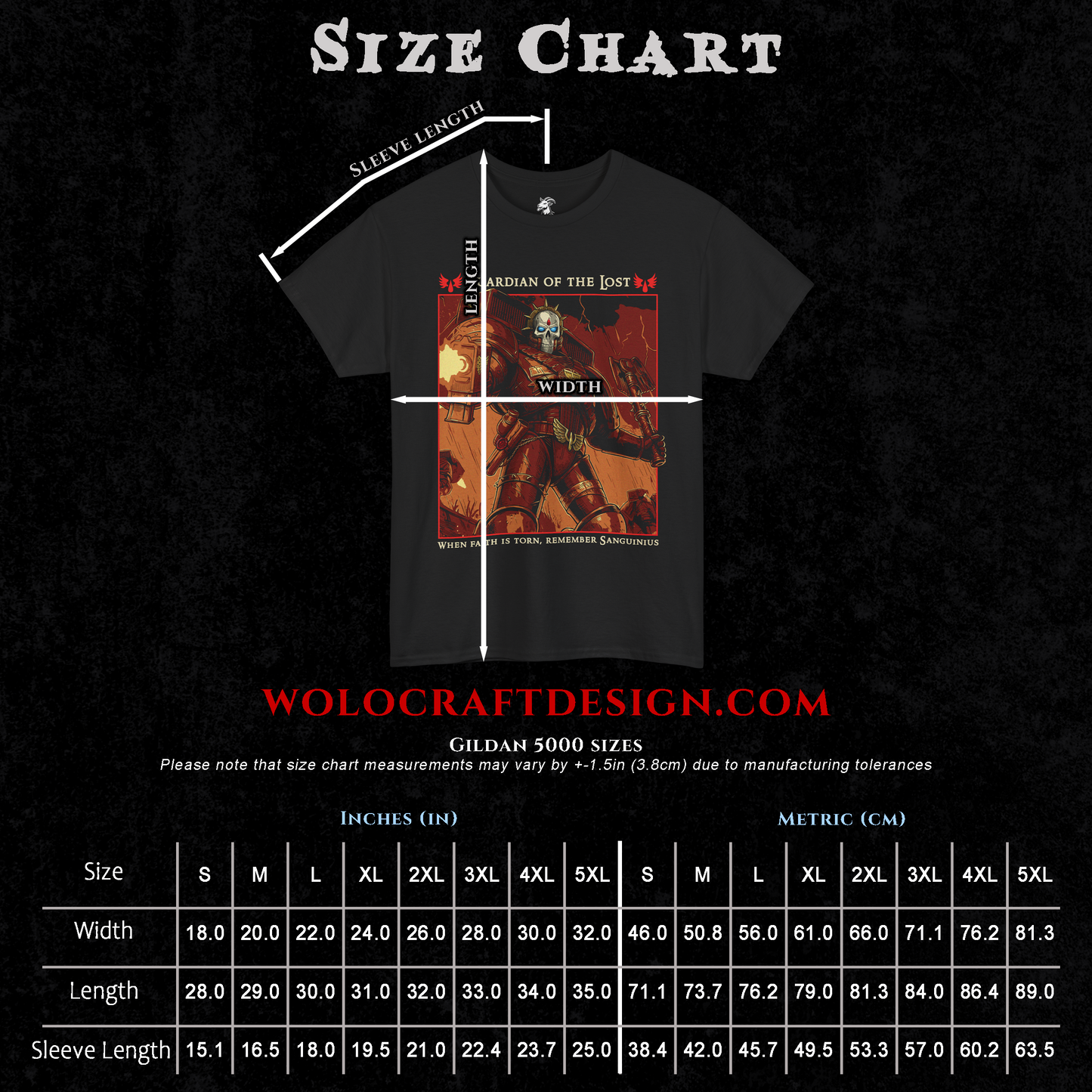 Chaplain Lemartes - Blood Angels | Back Print T-Shirt