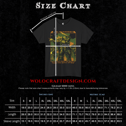 Salamanders - Unto The Anvil of War | T-Shirt