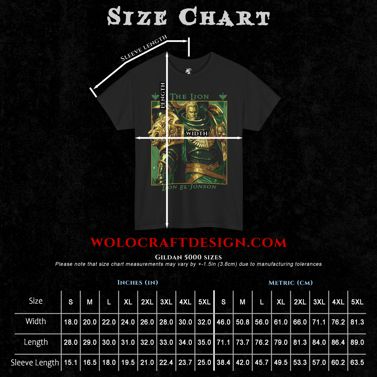 The Lion - Lion El'Jonson | Back Print T-Shirt