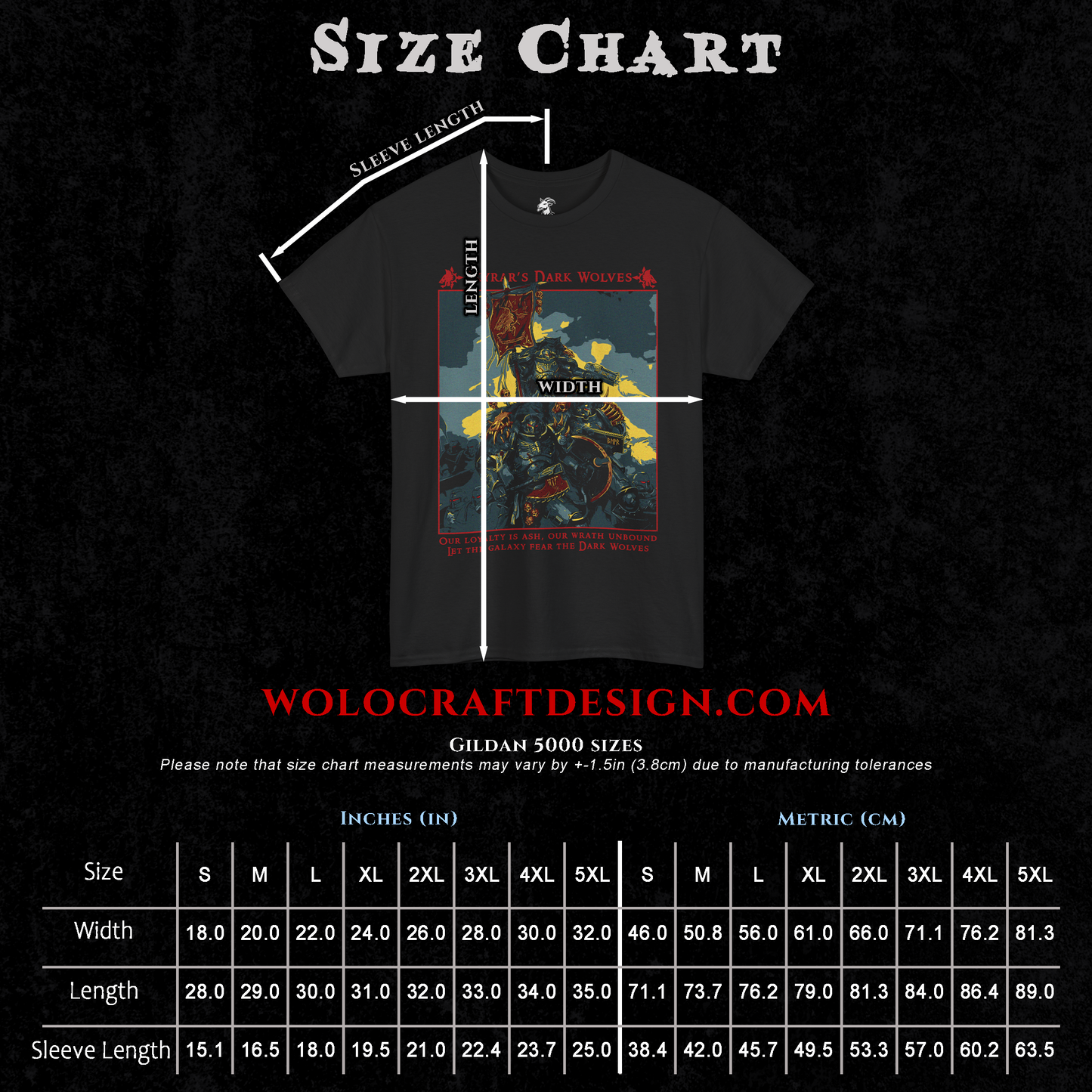 Skyrar's Dark Wolves | Back Print T-Shirt