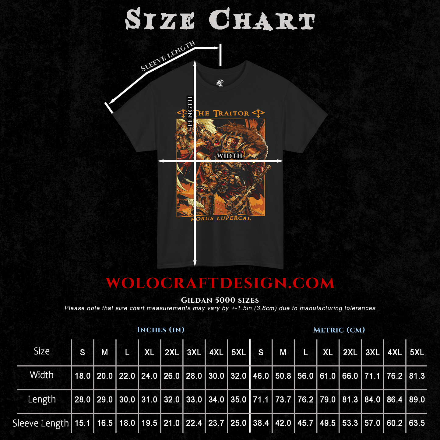 Horus Lupercal - The Traitor | Back Print T-Shirt