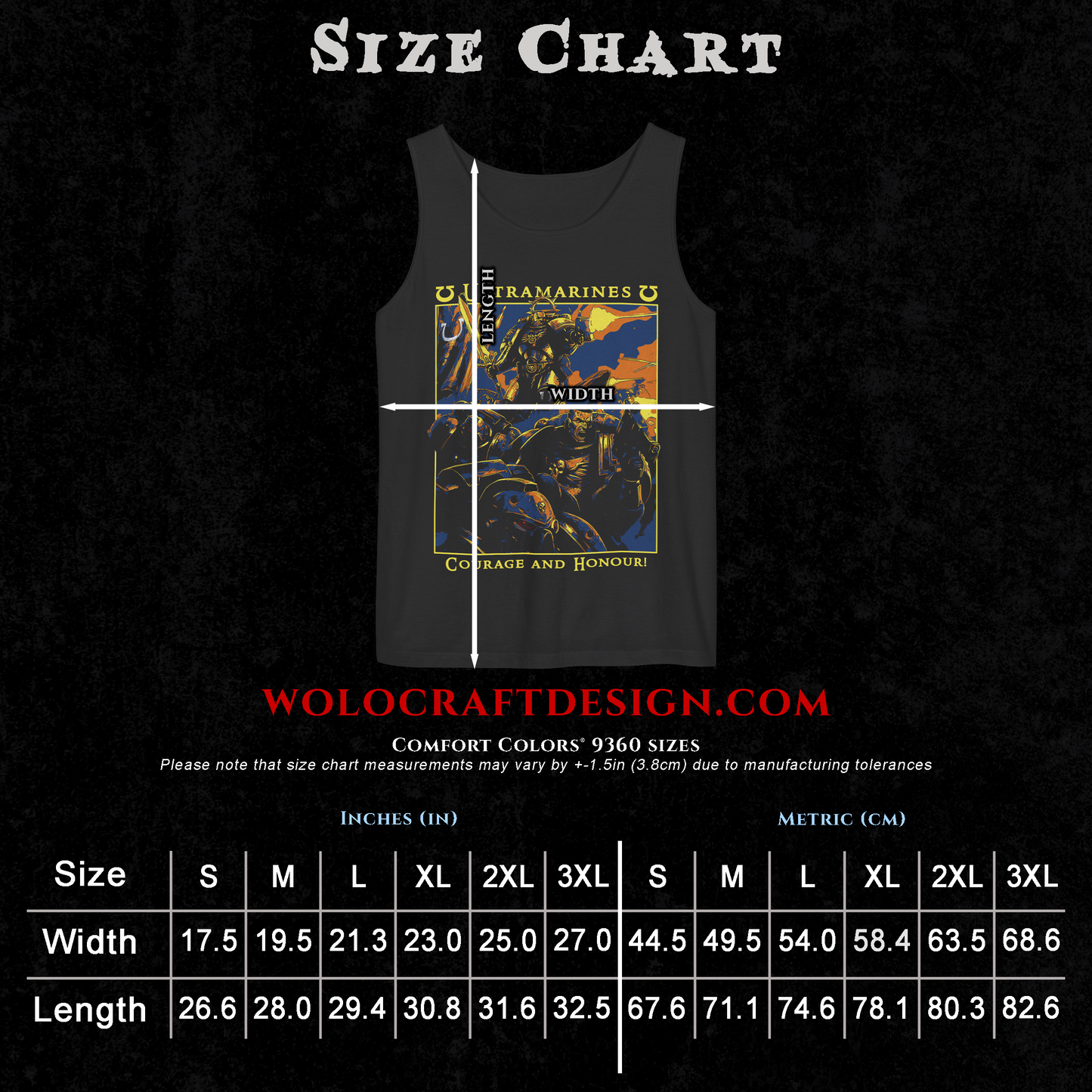 Ultramarines - Courage And Honour | Tank Top
