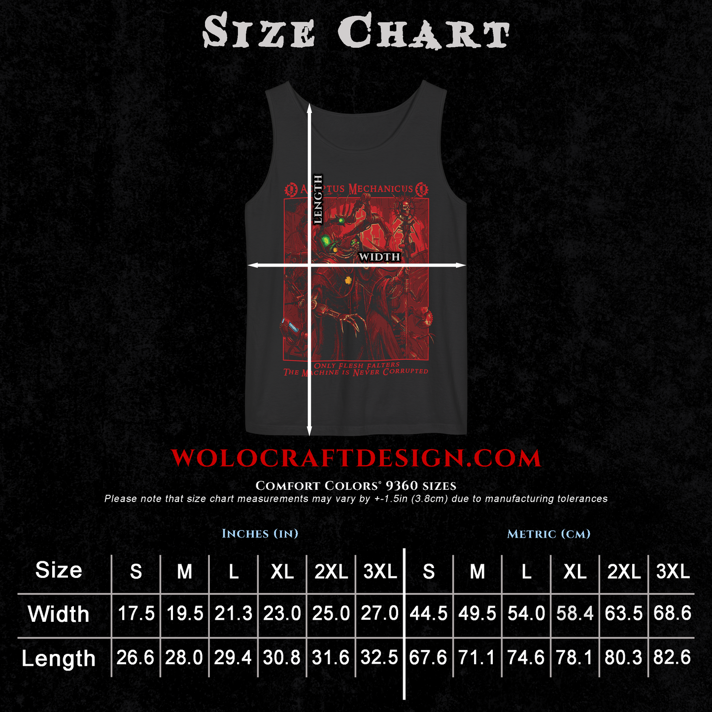 Adeptus Mechanicus - Only Flesh Falters | Tank Top