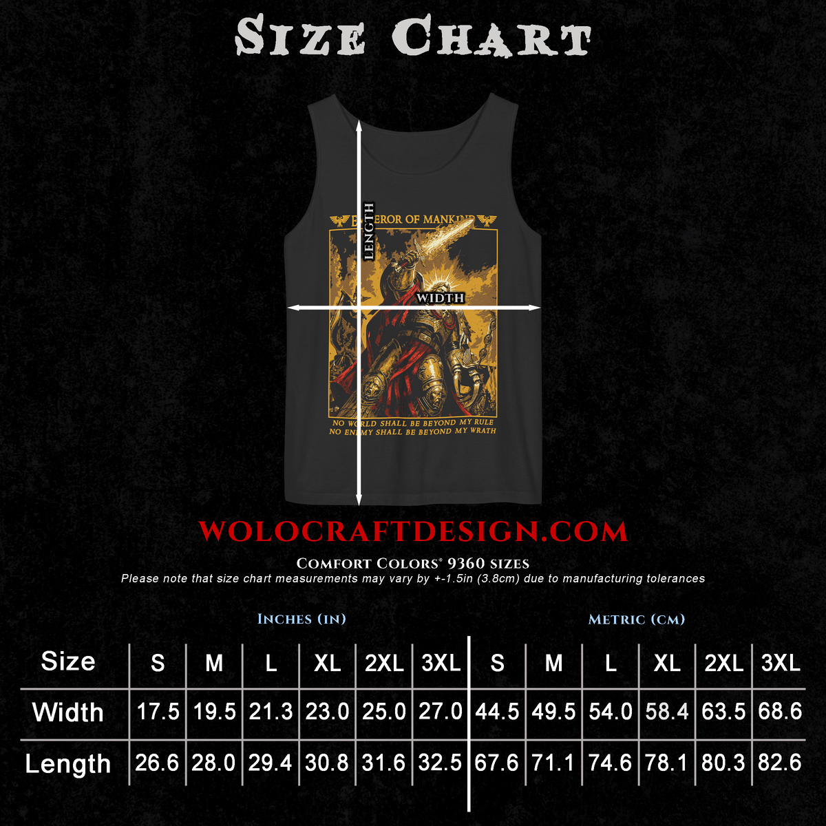 Emperor of Mankind - Warhammer40k | Tank Top