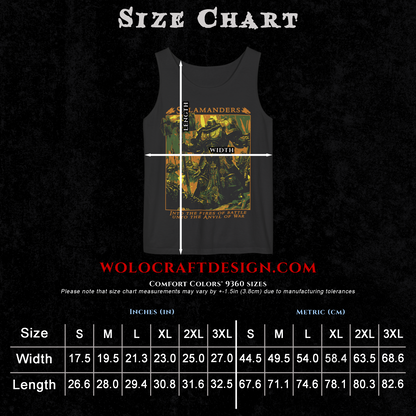 Salamanders - Into The Fires Of Battle | Tank Top