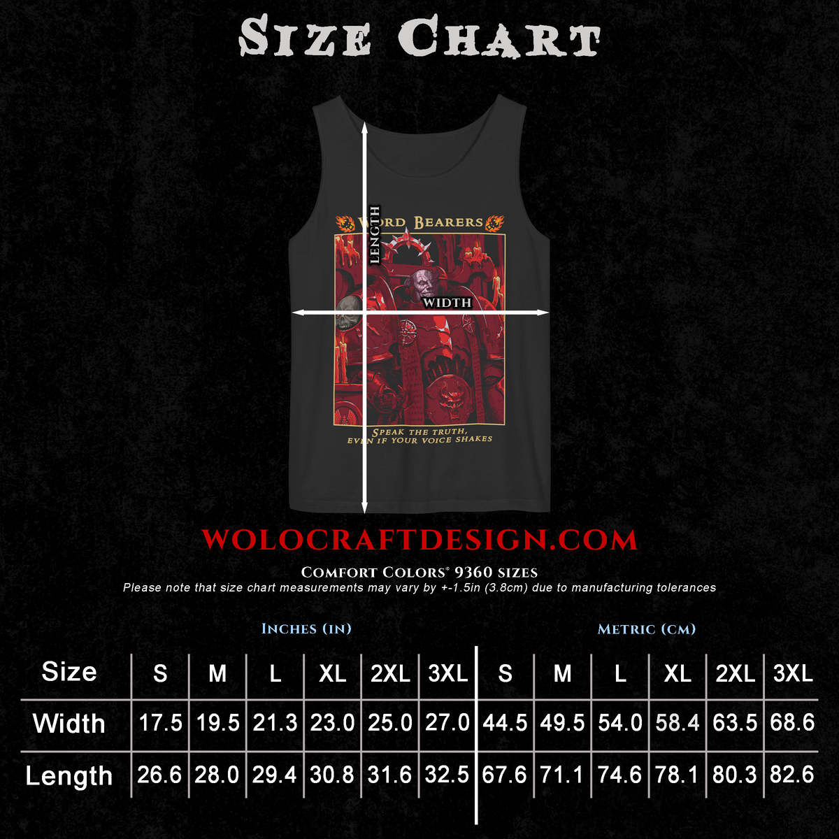 Word Bearers - Speak The Truth | Tank Top
