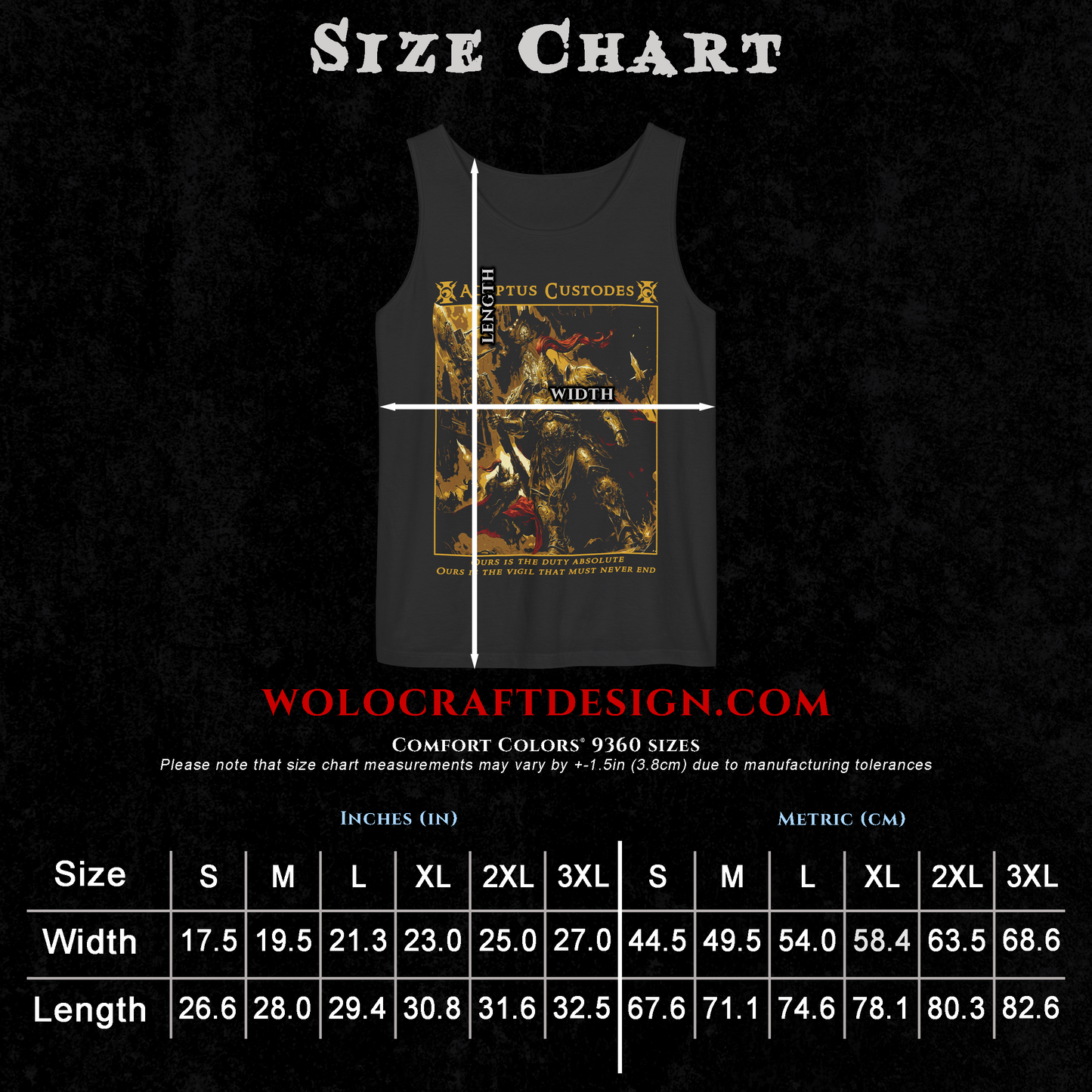 Adeptus Custodes - Warhammer40k | Tank Top