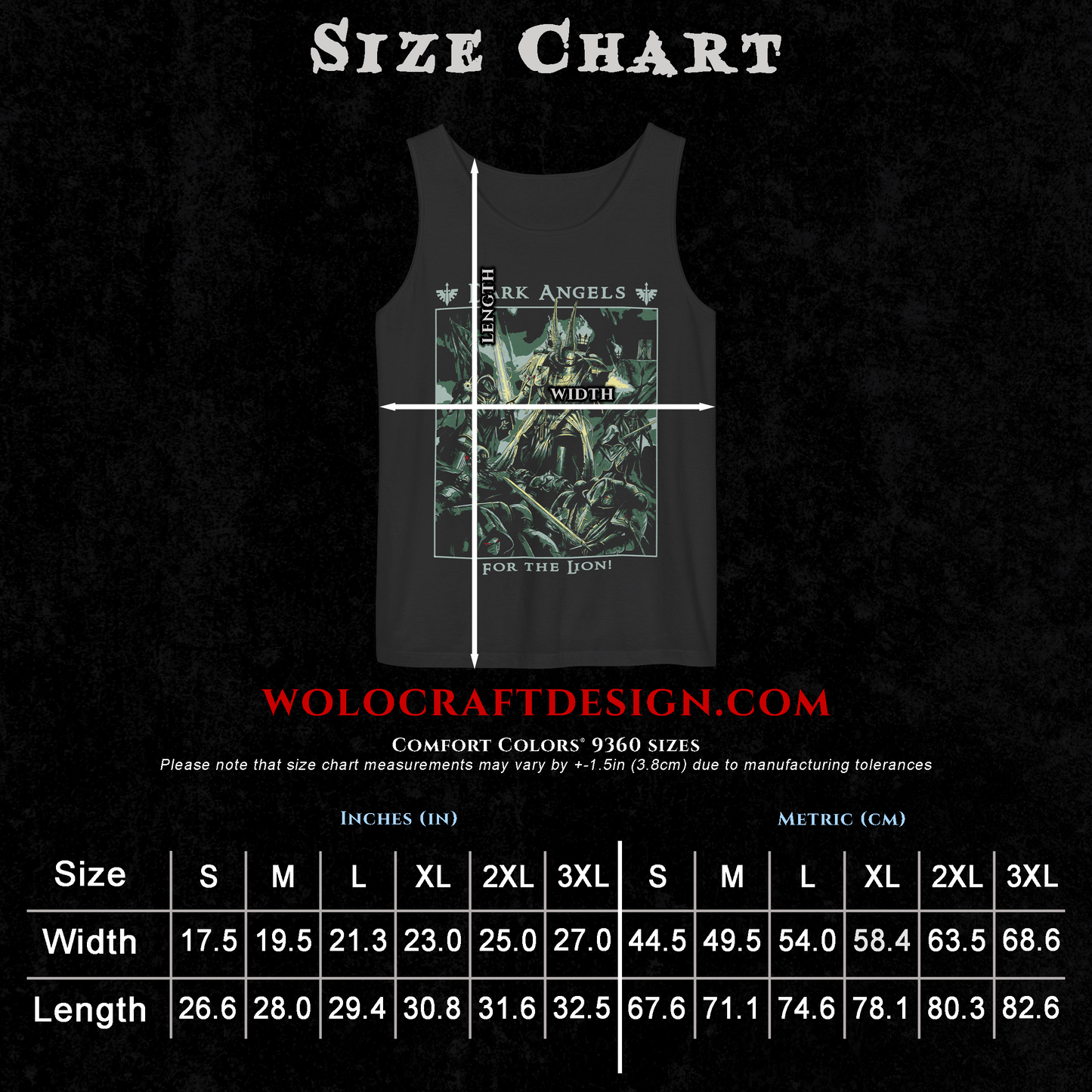 Dark Angels - For The Lion | Tank Top
