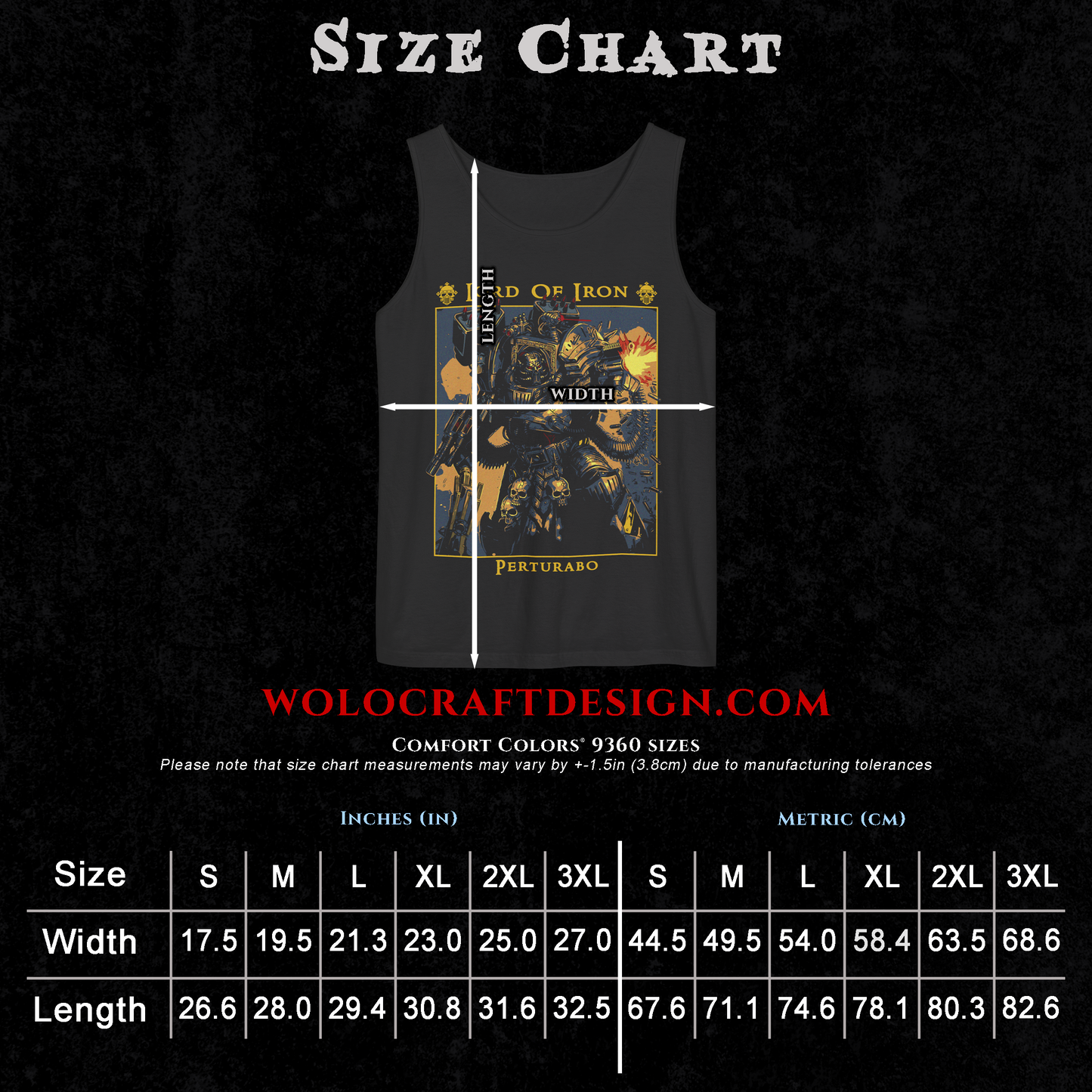 Perturabo - Lord of Iron | Tank Top
