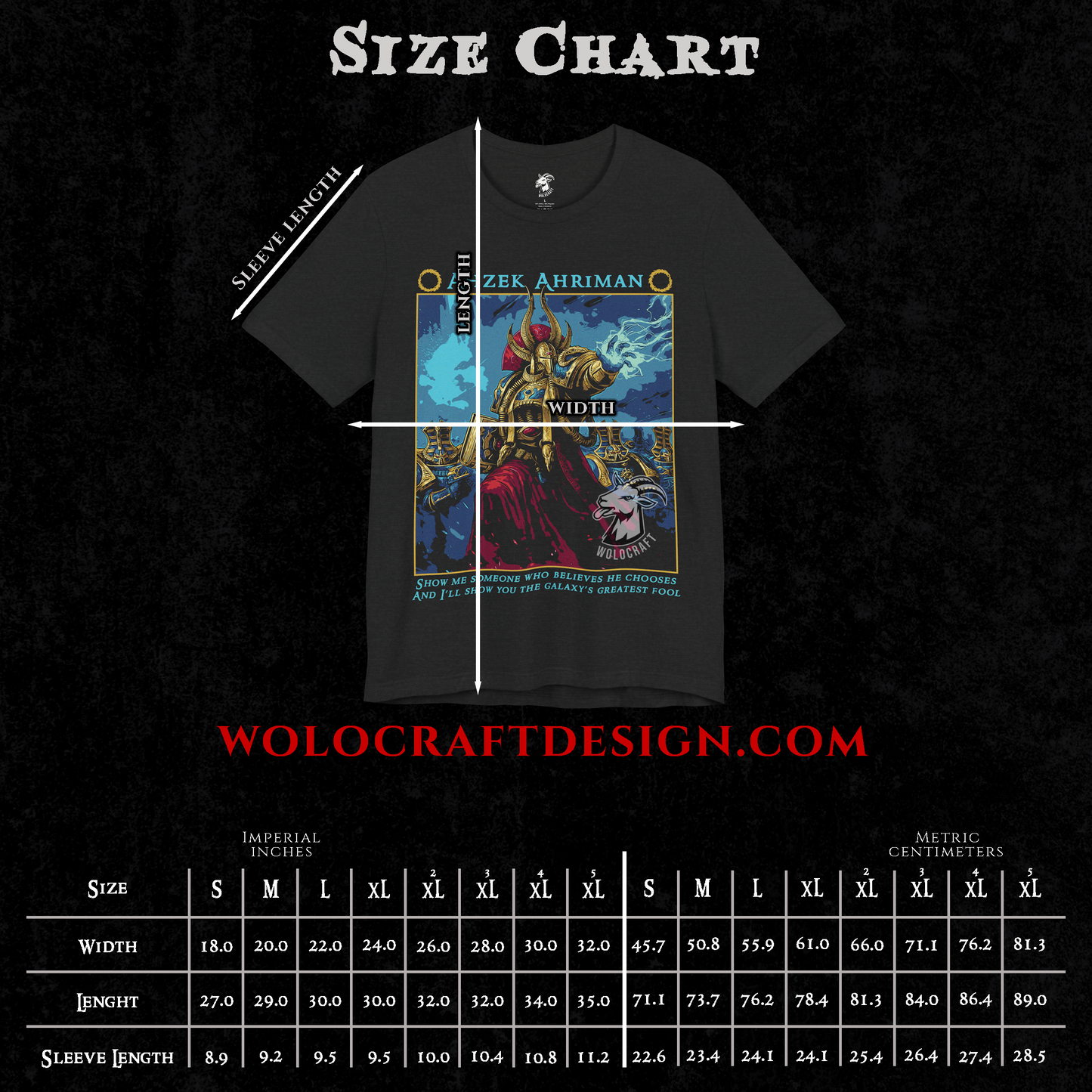 "Chaos Sorcerer Ahriman" T-Shirt