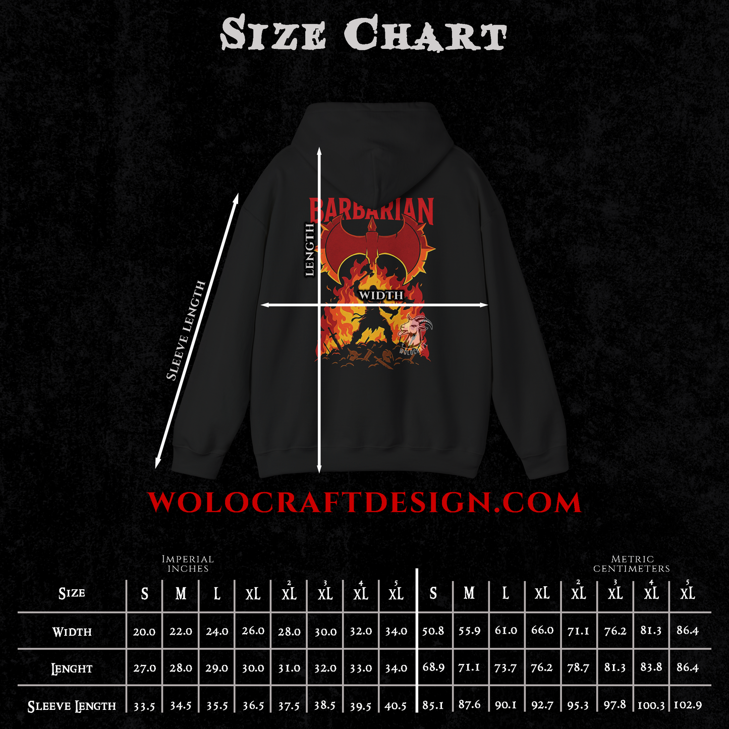 "Barbarian" D&D Hoodie