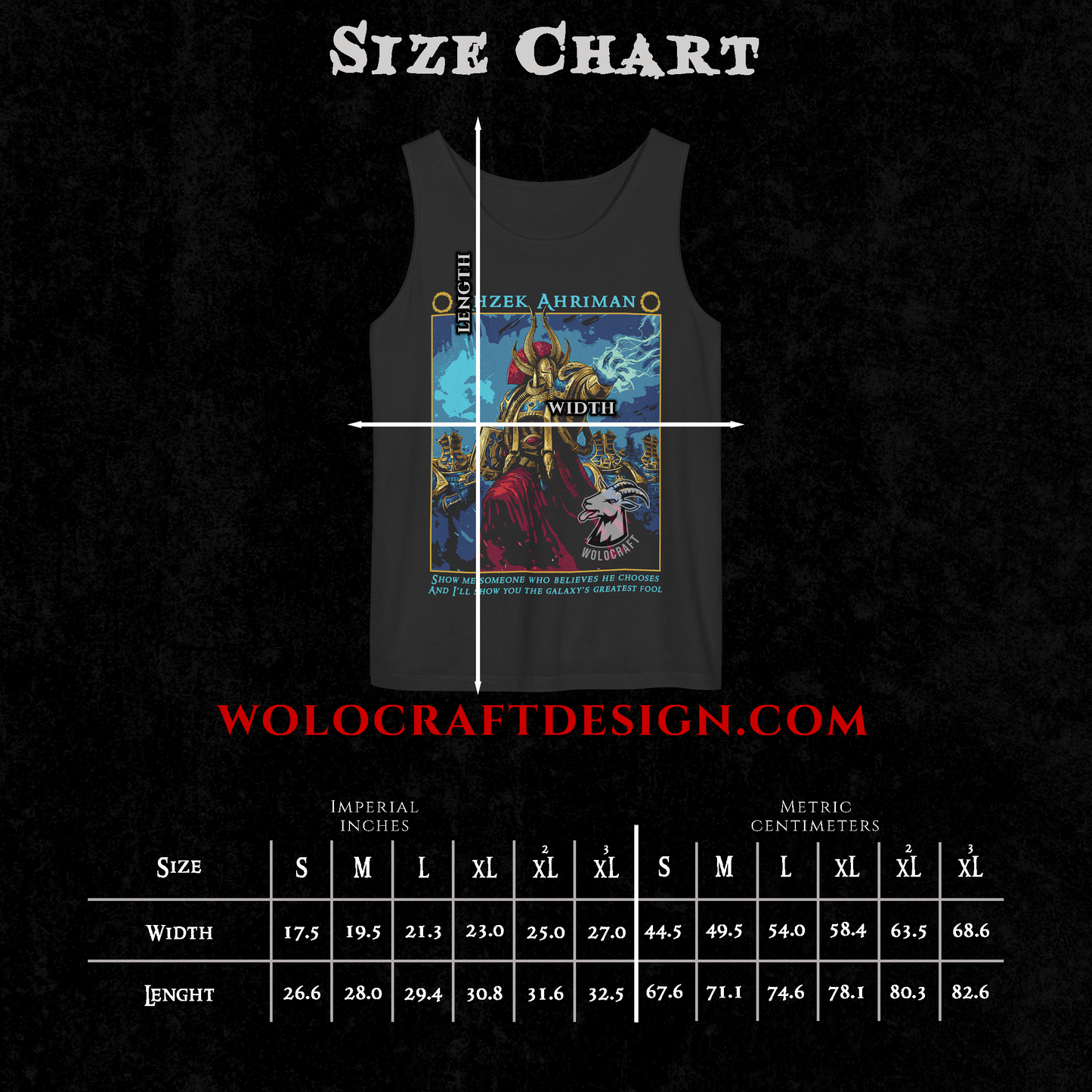 "Chaos Sorcerer Ahriman" Tank Top